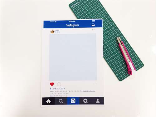 インスタ風フォトフレーム作り
